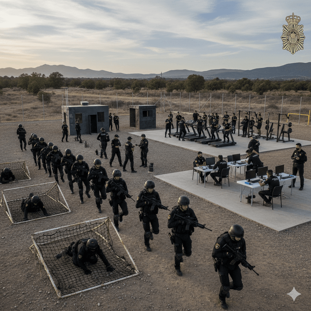 Policías nacionales en formación