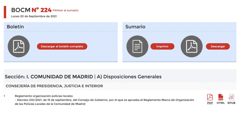 Aprobado el nuevo Reglamento Marco de policías locales de la Comunidad de Madrid